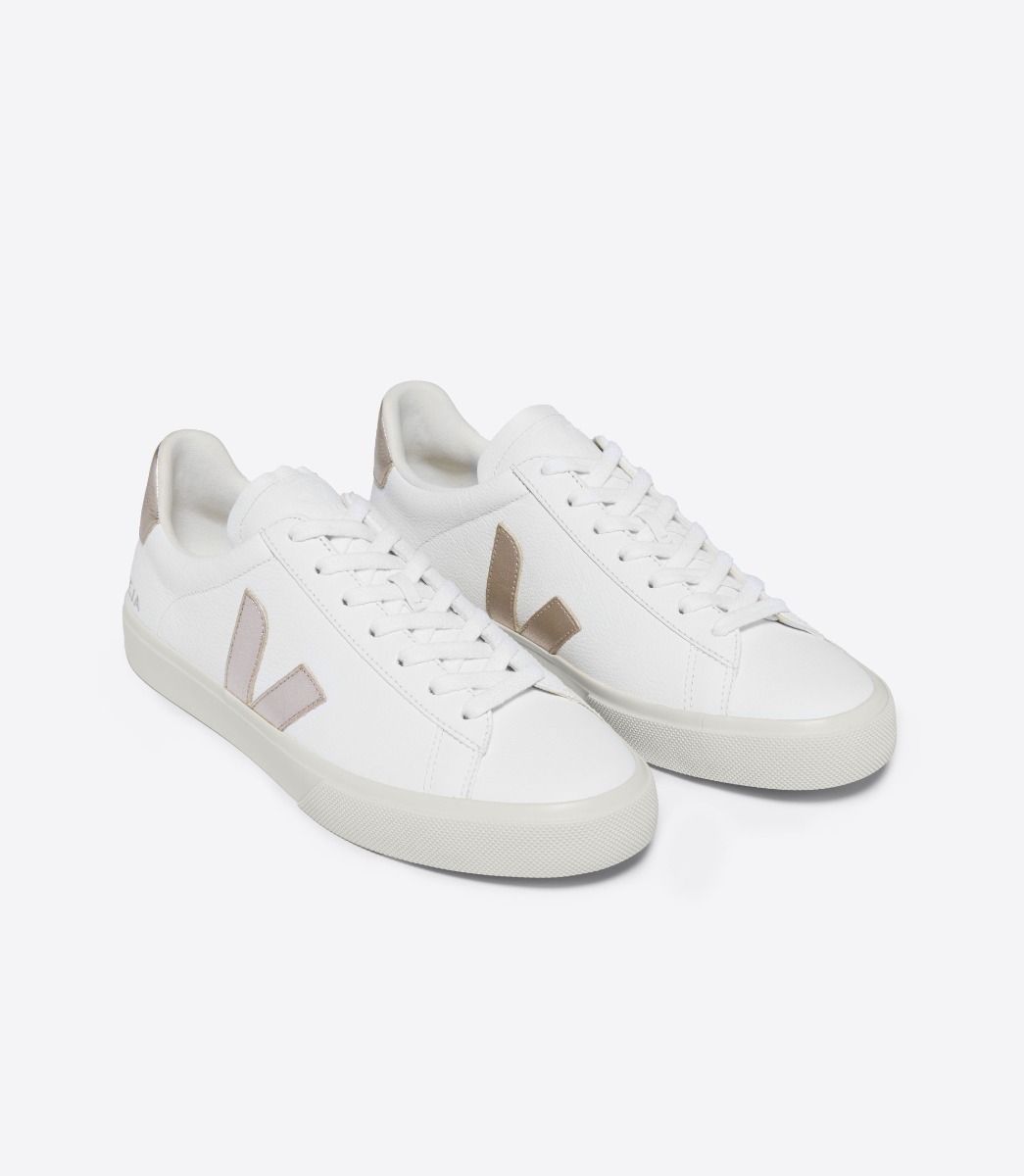 Veja Campo Leather White Platine – Quattro Tizi