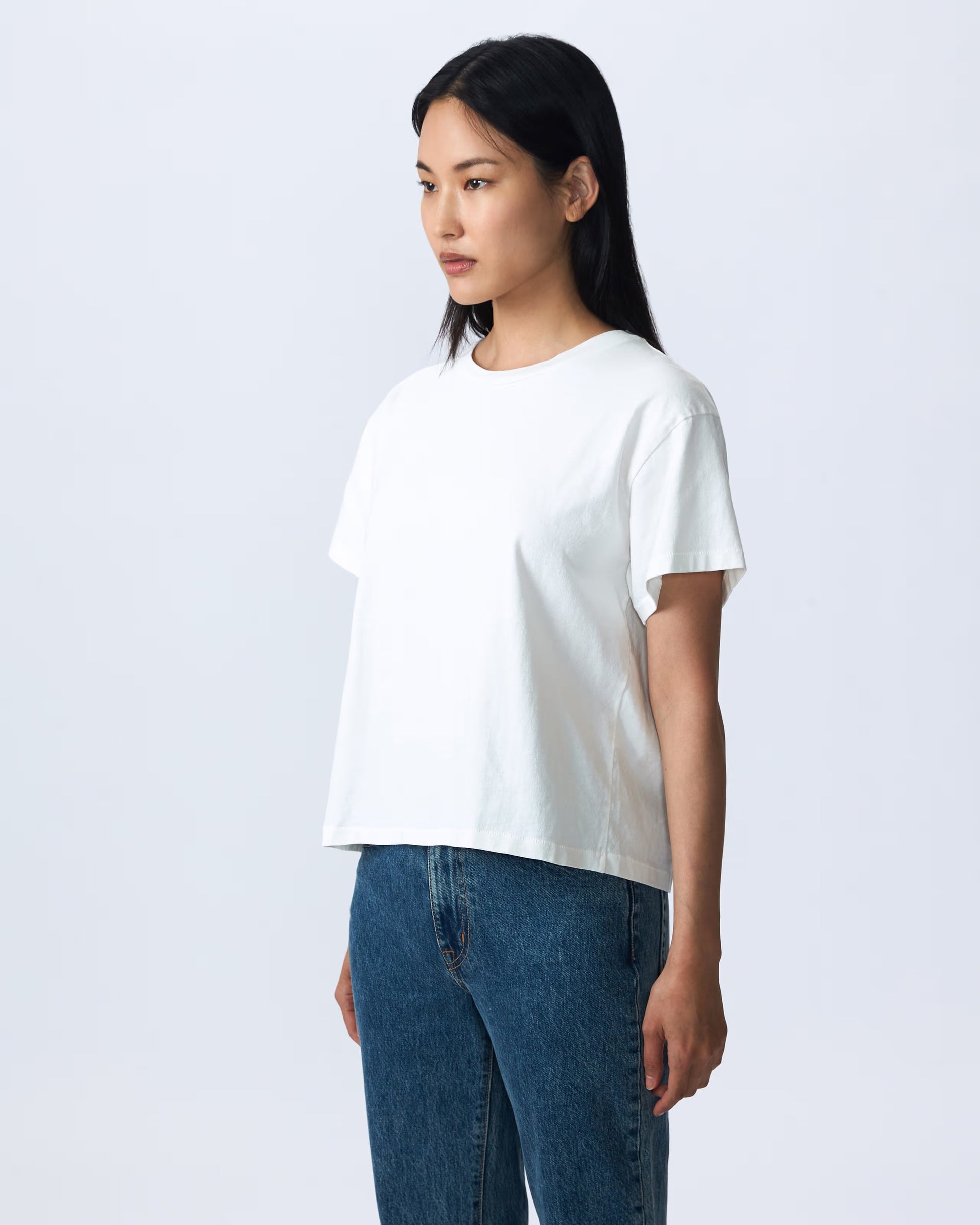 SLVRLAKE Square Tee Natural White