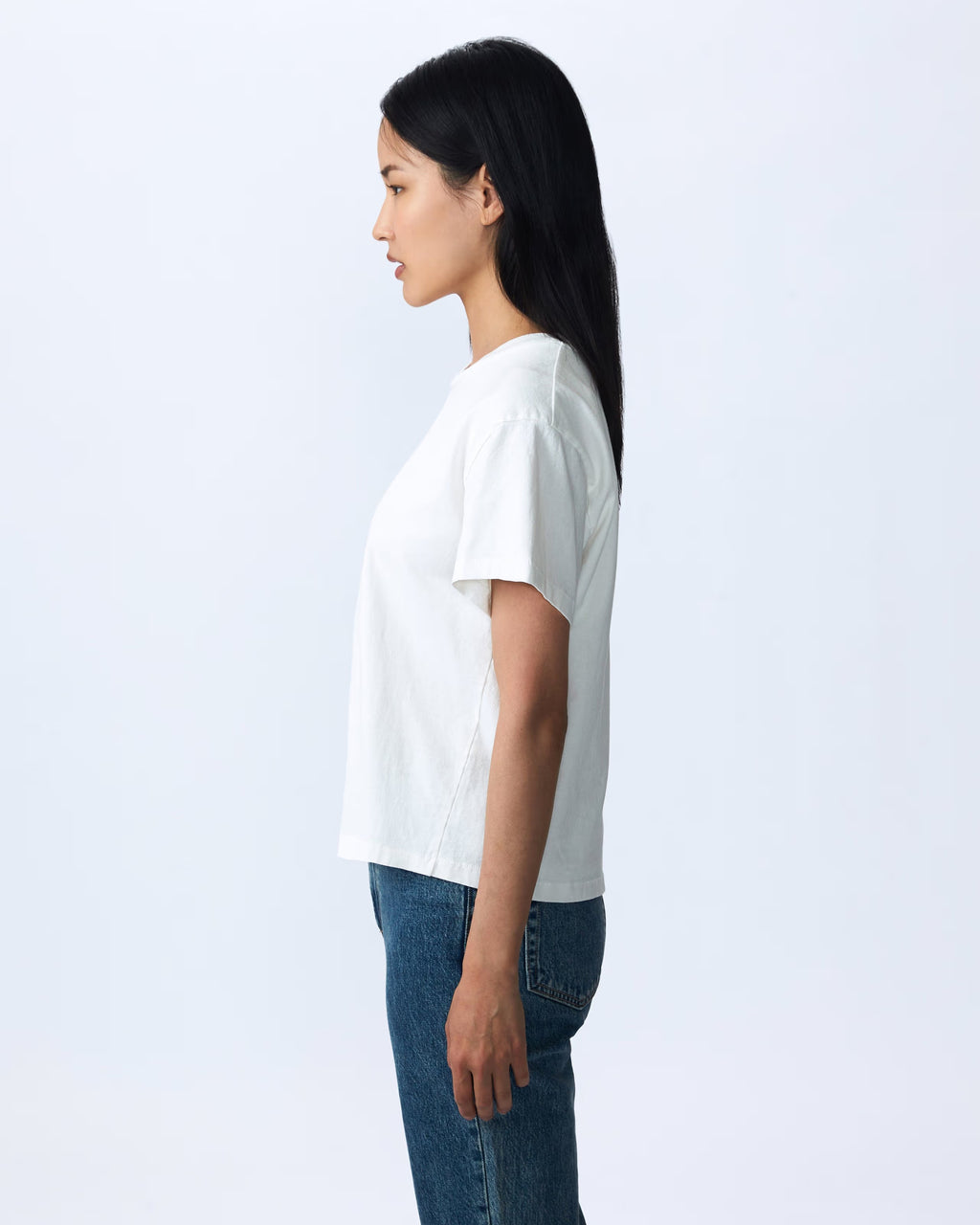 SLVRLAKE Square Tee Natural White