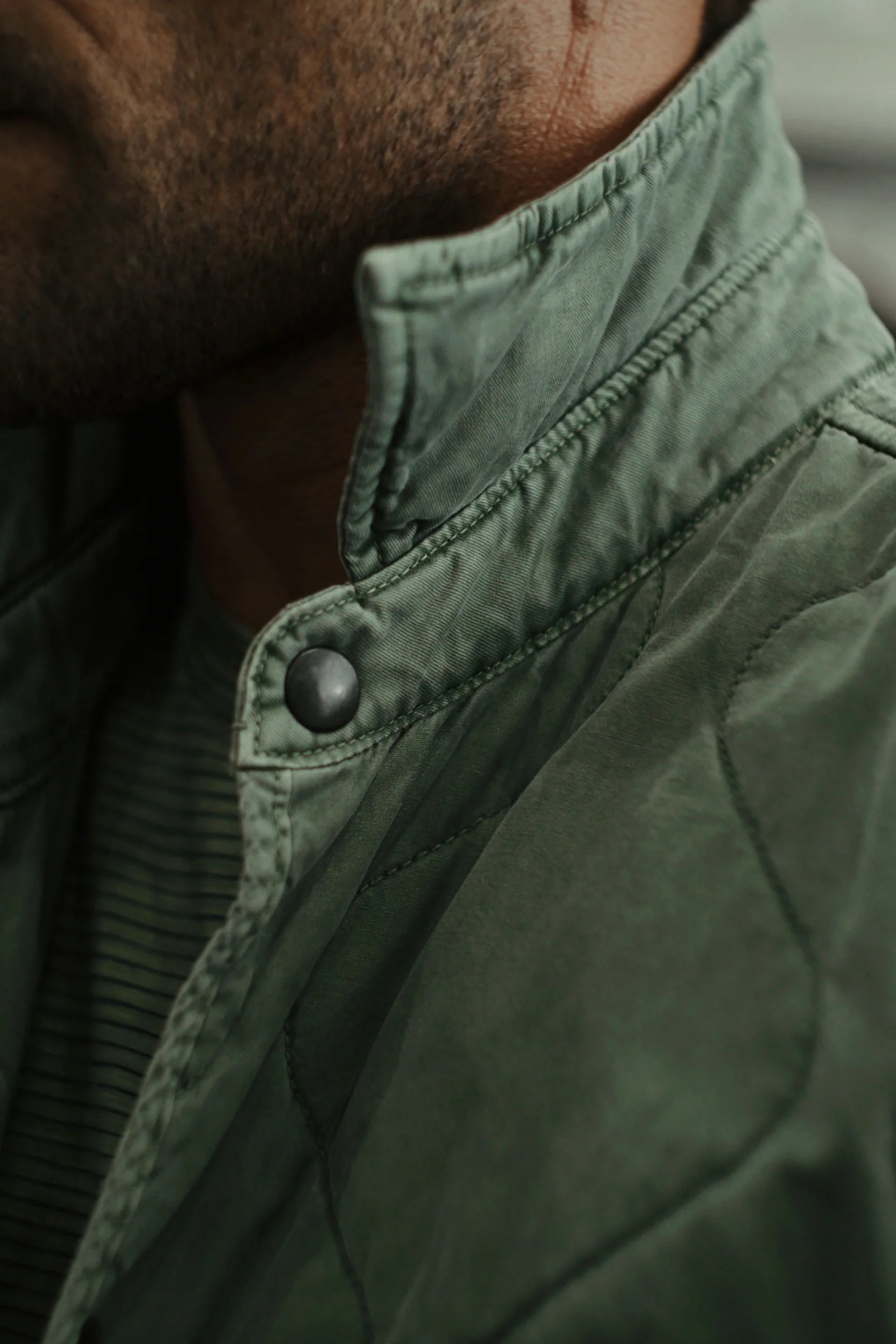 Save Khaki United Flight Quilted Shirt Jacket - Surplus