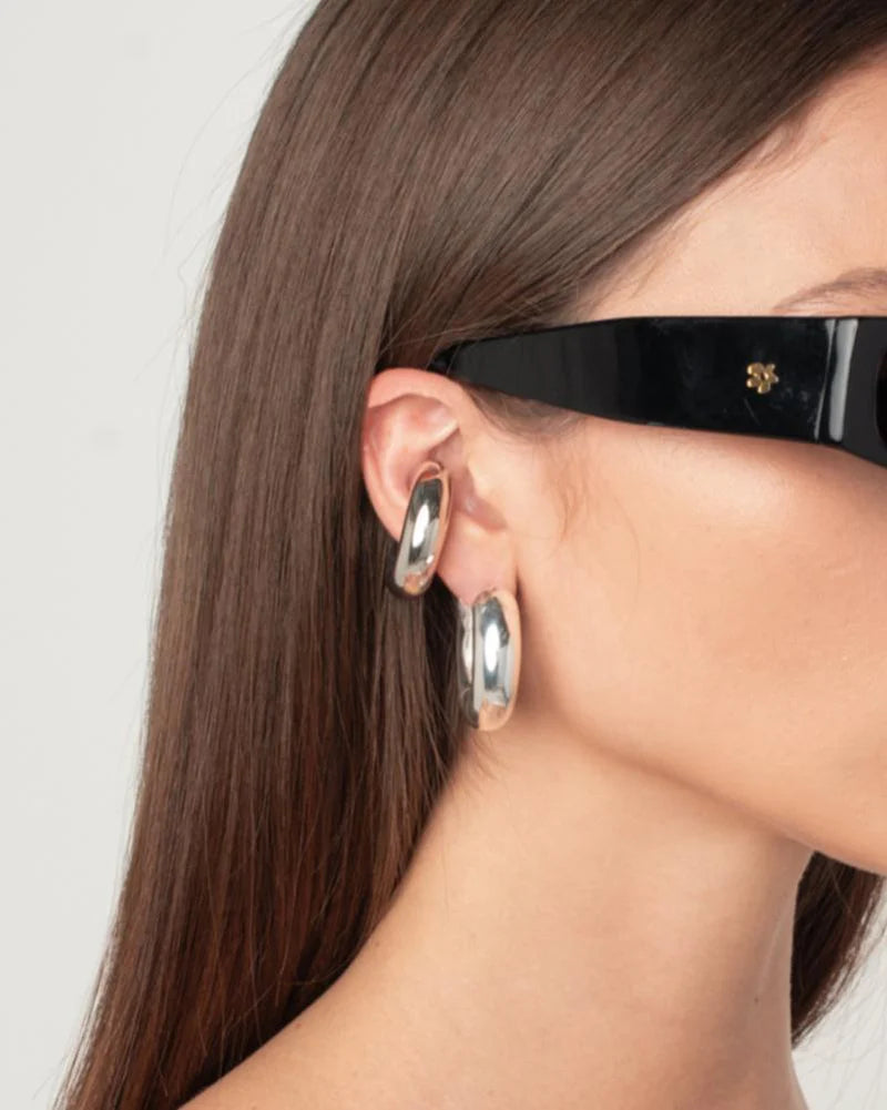 éliou Devon Hoop Earings - Silver Plated