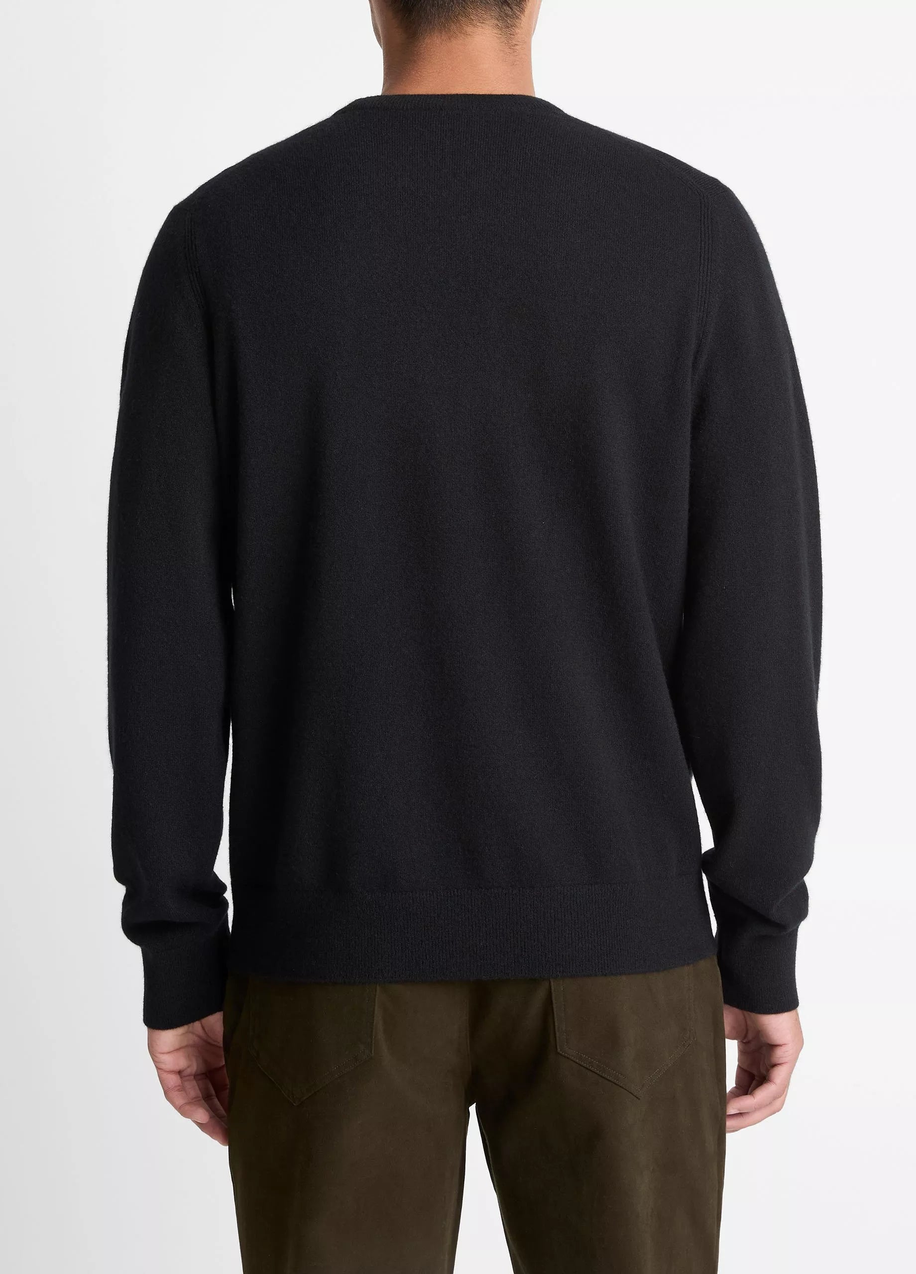 Vince Cashmere Crew Neck Sweater - Black