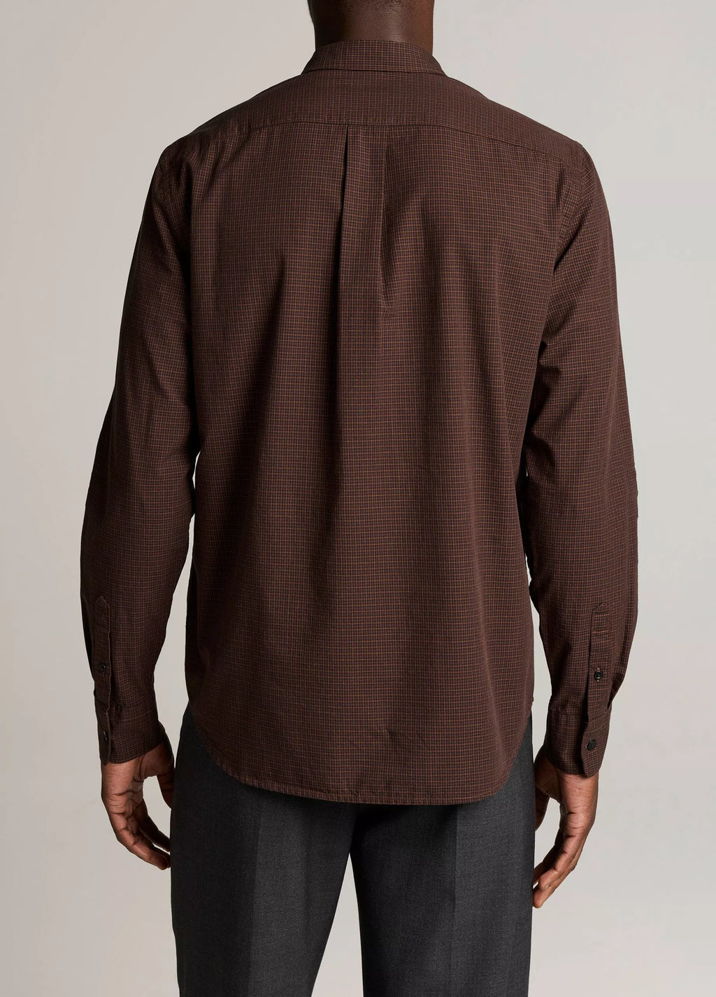 Vince Carnes Plaid Cotton Button-Down Shirt - Chocolate Plum Combo