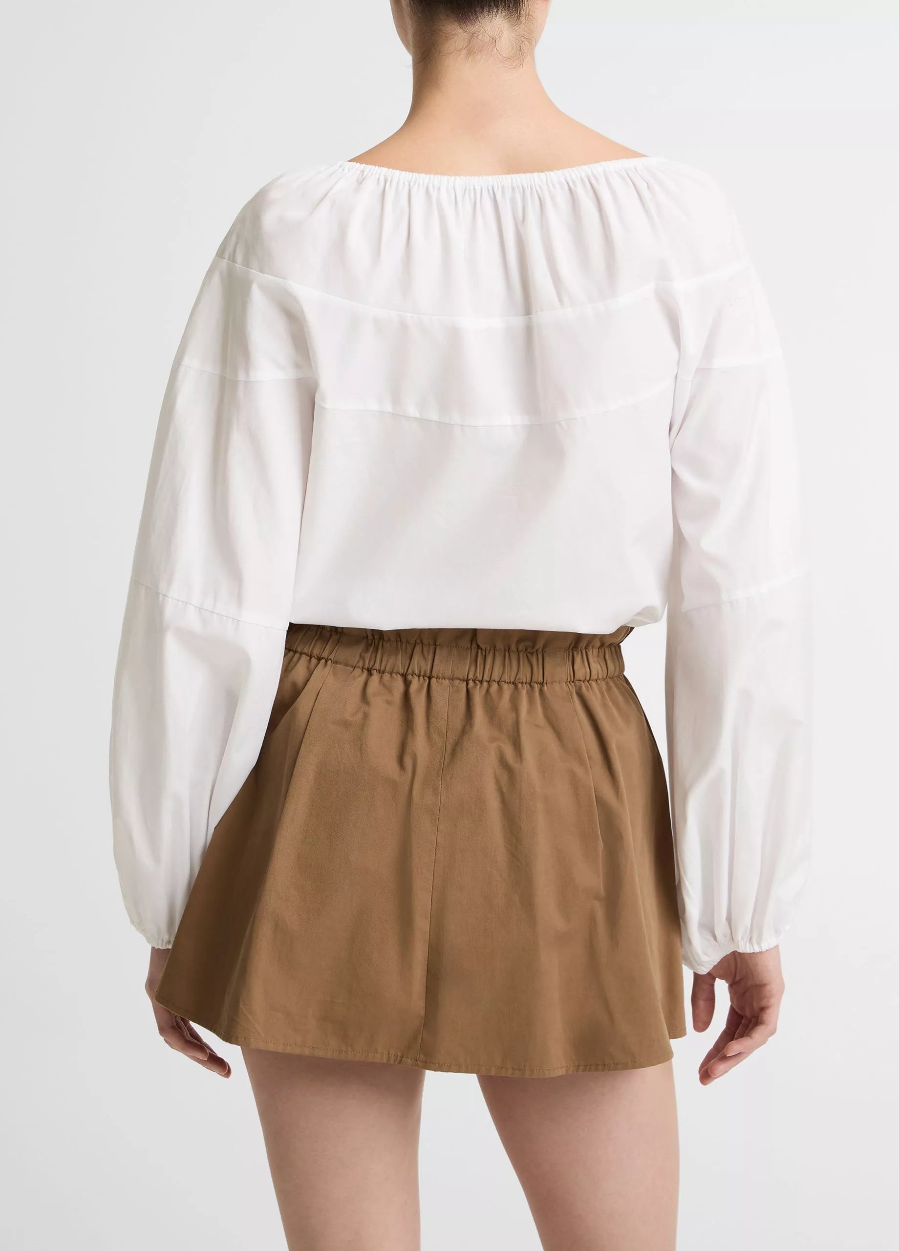 Vince Cotton Pull-On Skort - Almondine