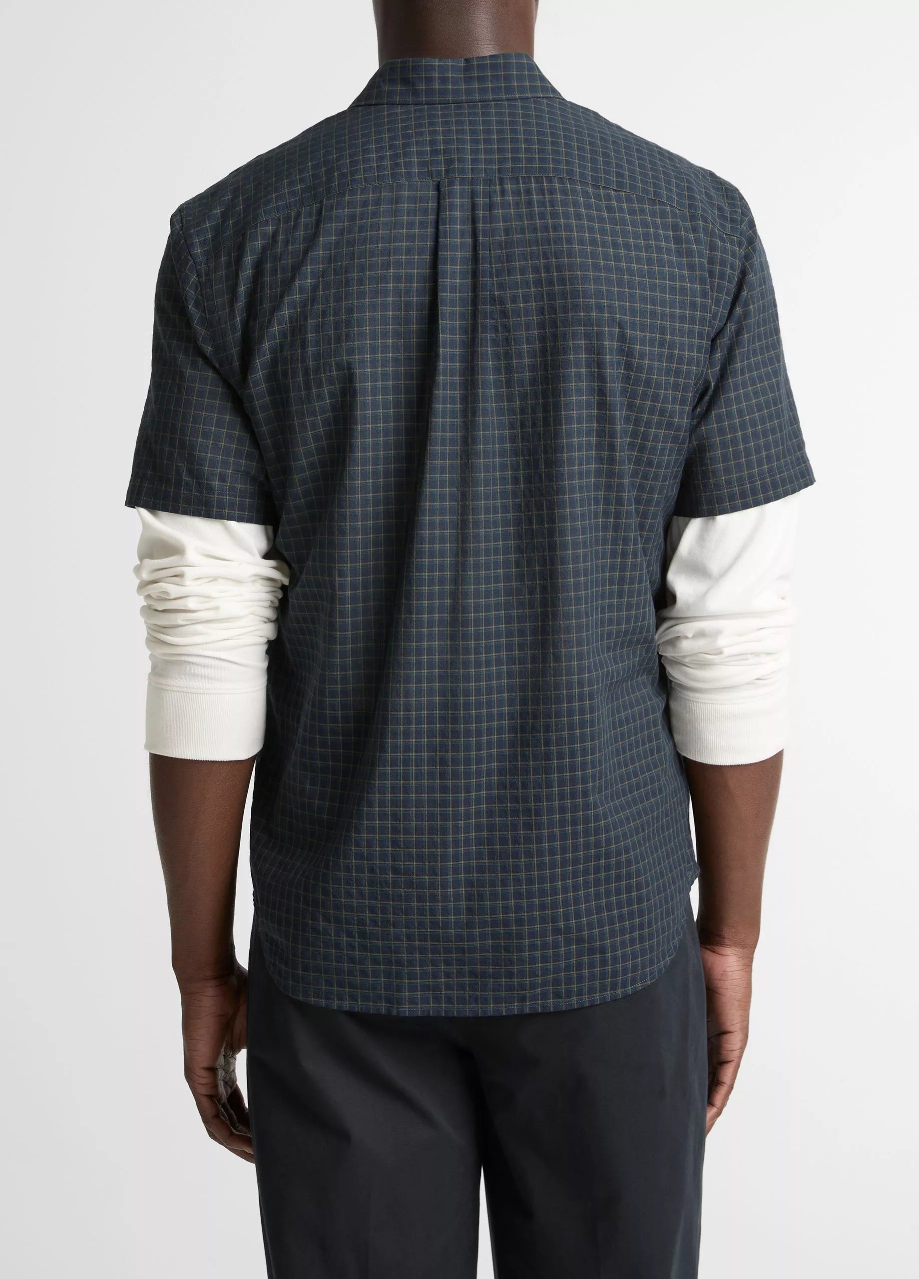 Vince Cortland Plaid Cotton-Blend Button-Down Shirt