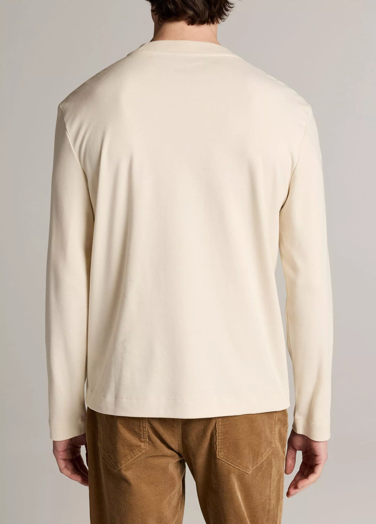 Vince Peached-Face Cotton Jersey Long-Sleeve T-Shirt - Bone