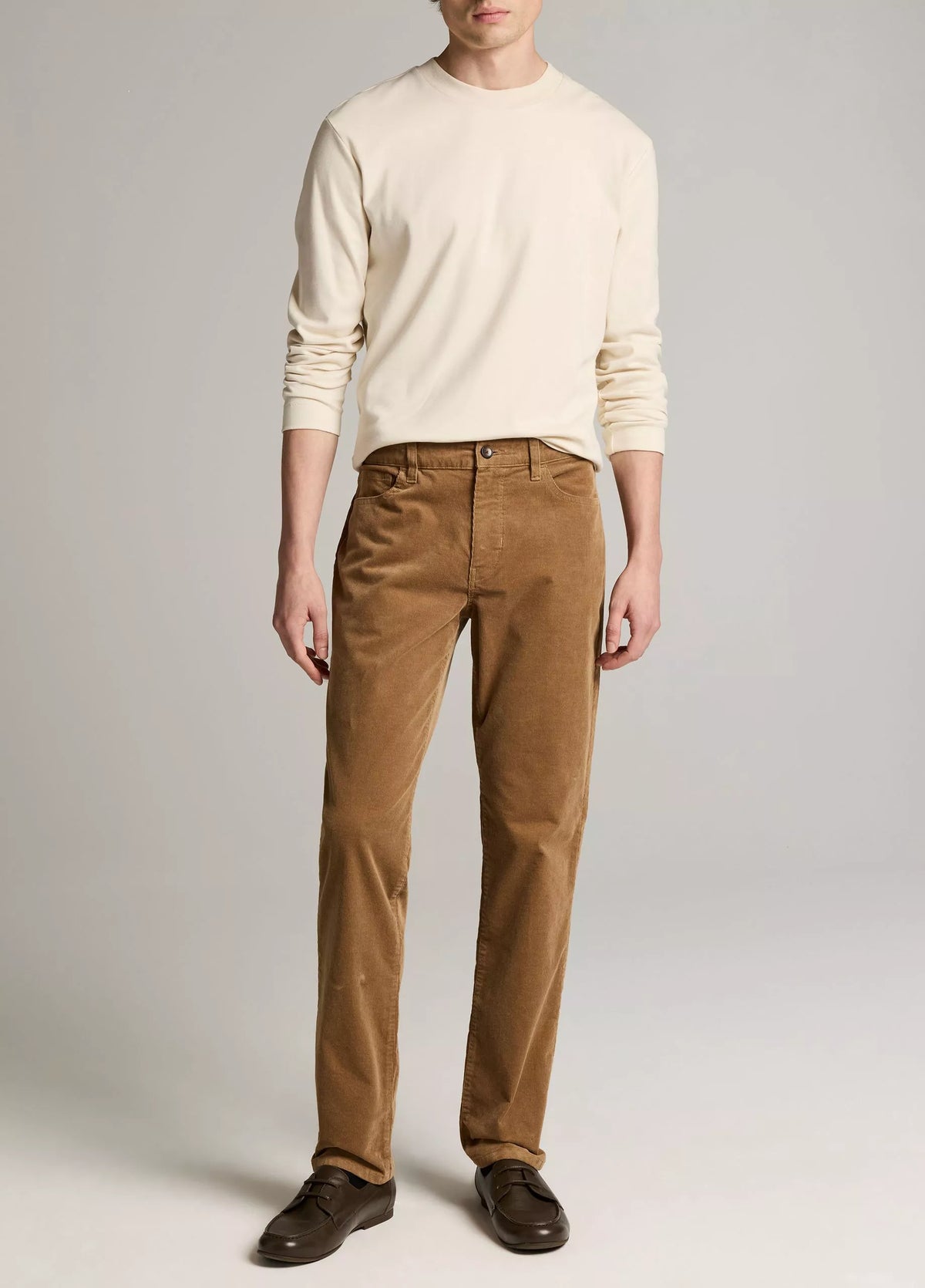 Vince Peached-Face Cotton Jersey Long-Sleeve T-Shirt - Bone