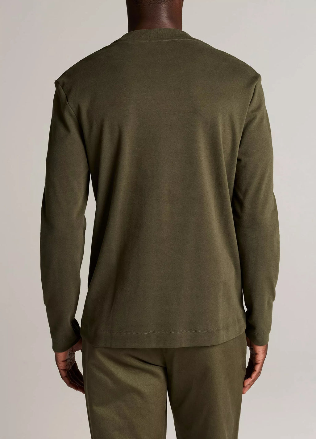 Vince Peached-Face Cotton Jersey Long-Sleeve T-Shirt - Night Leaf