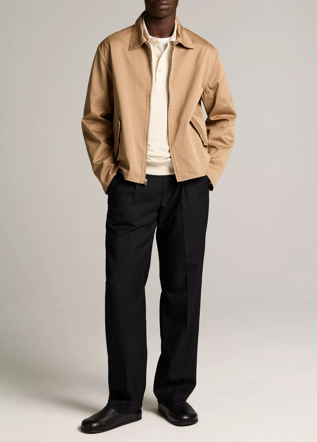 Vince Brushed Cotton Twill Field Jacket  - Carmelo
