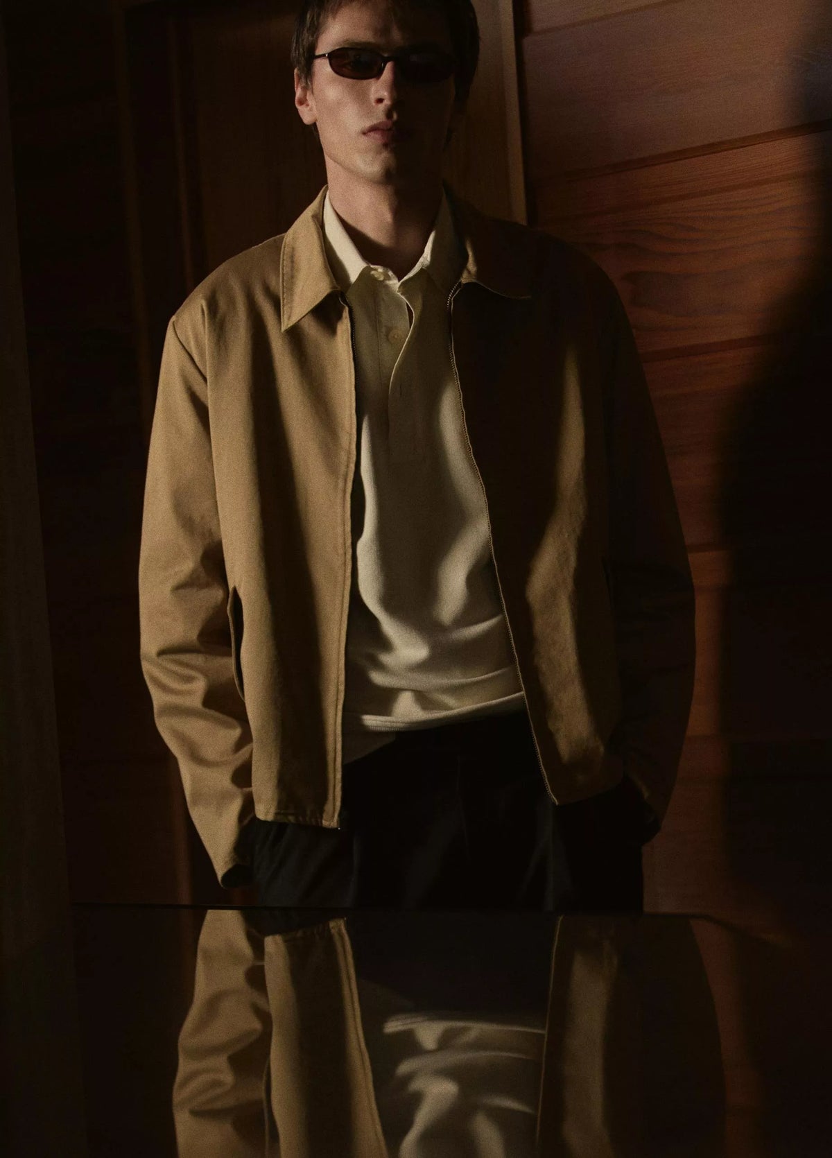Vince Brushed Cotton Twill Field Jacket  - Carmelo