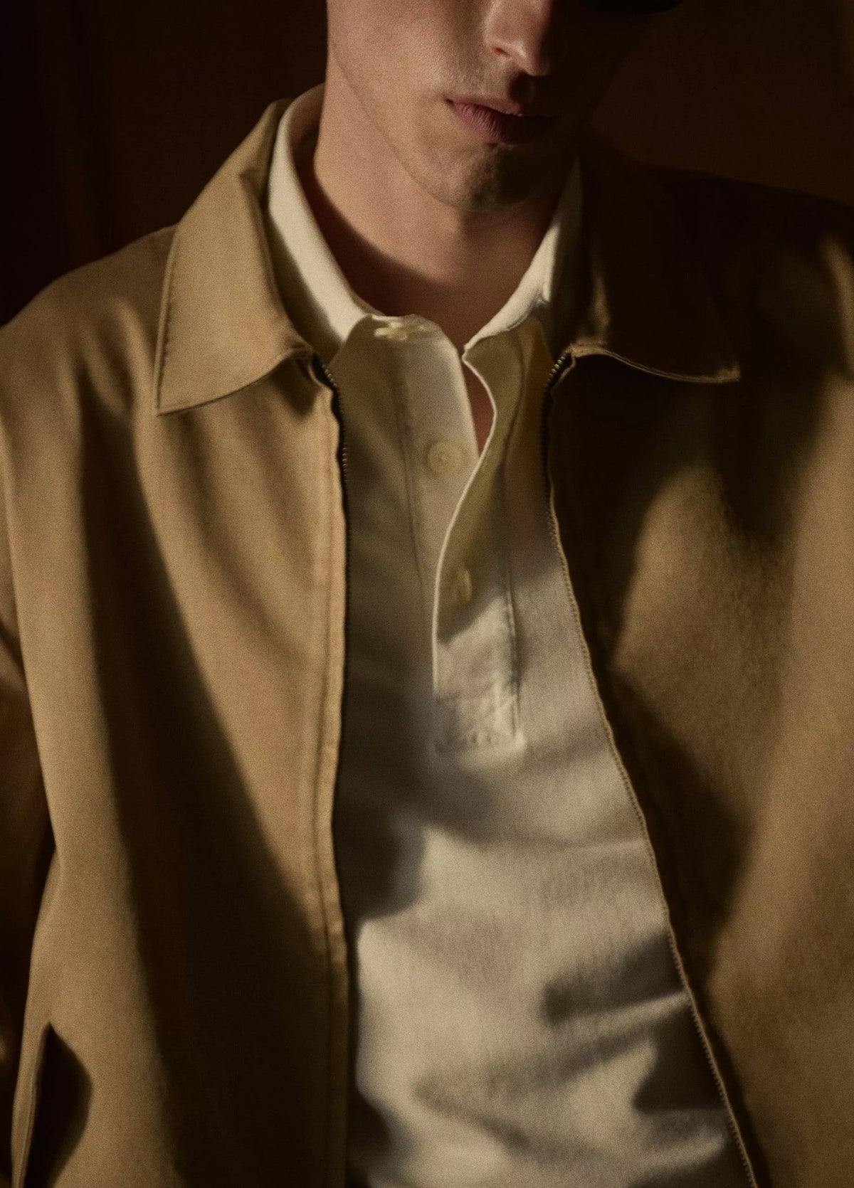 Vince Brushed Cotton Twill Field Jacket  - Carmelo