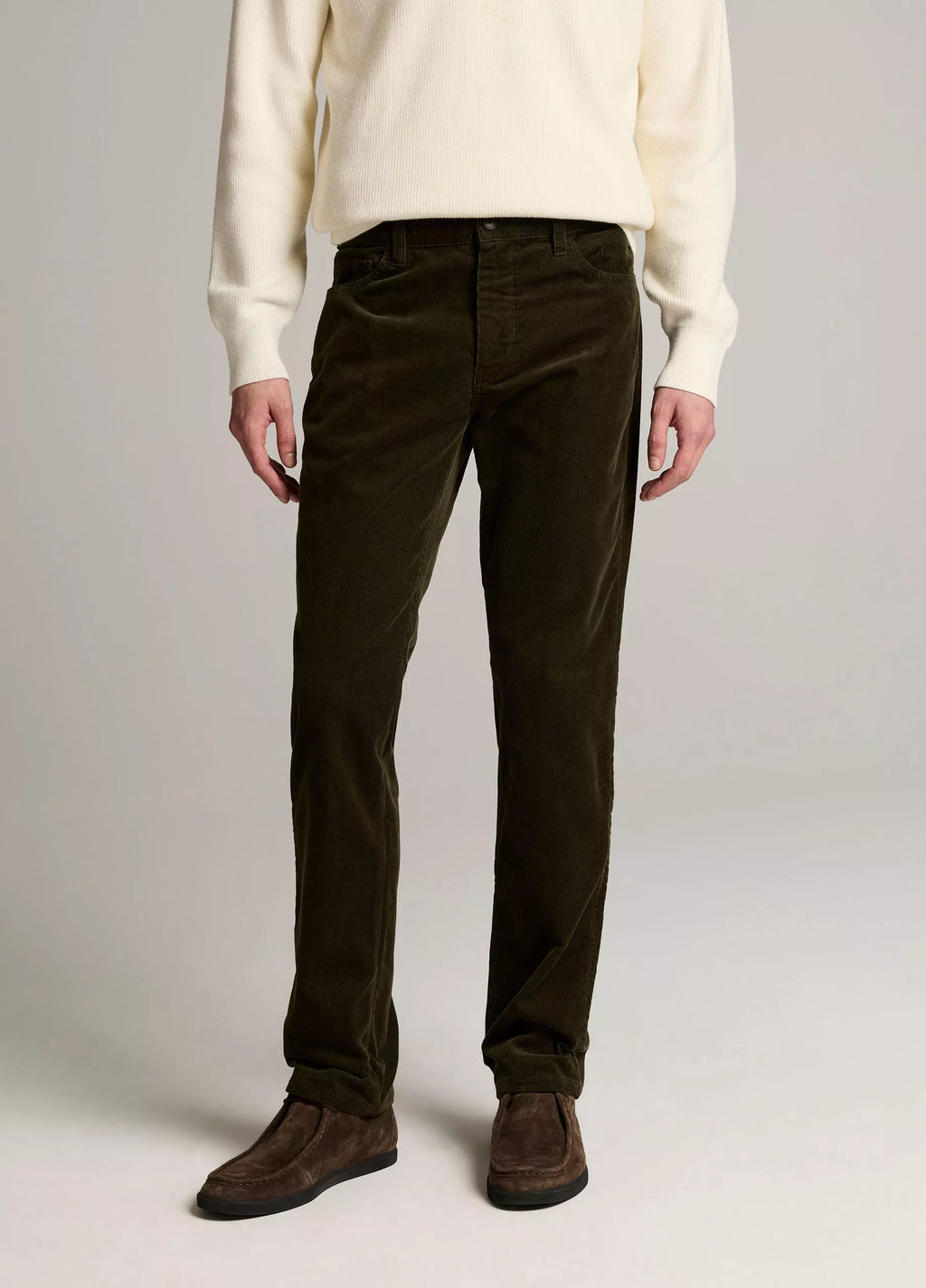 Vince Dylan Slim 5-Pocket Stretch-Cotton Corduroy Pant - Night Leaf