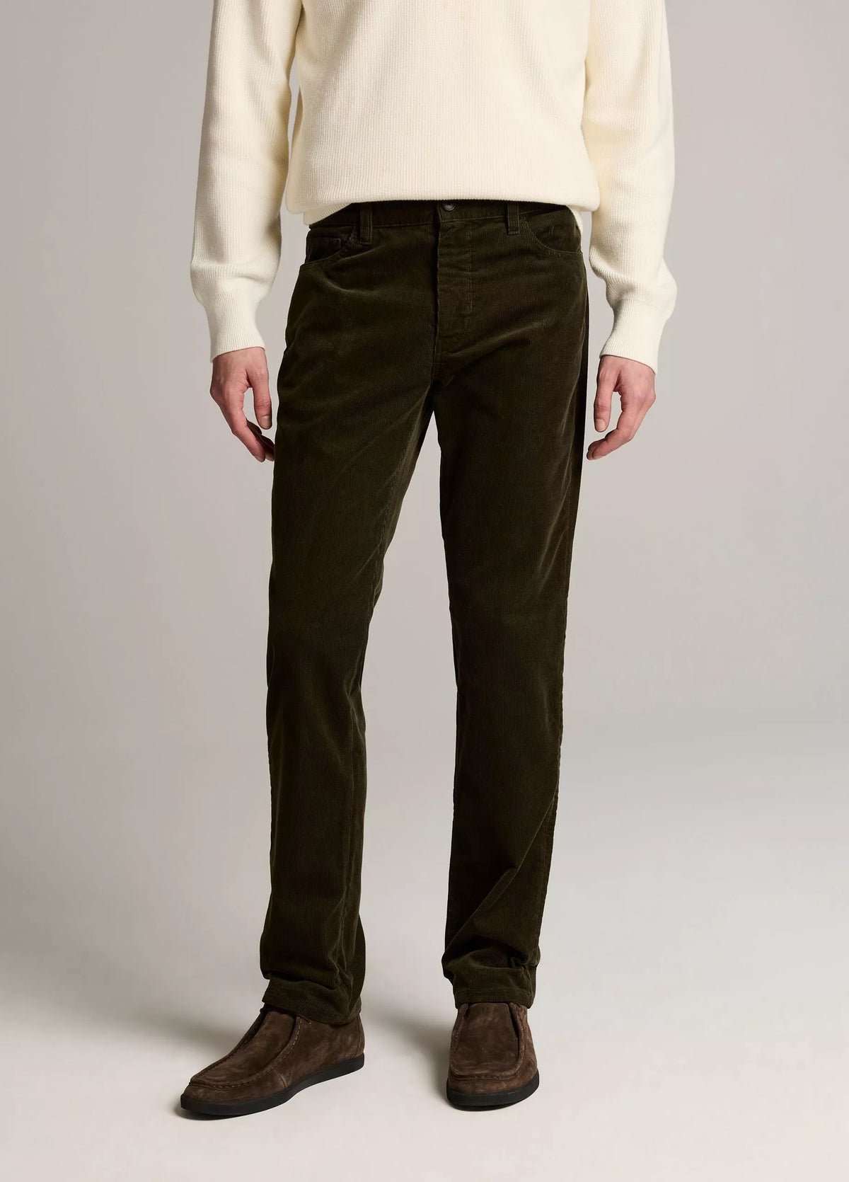 Vince Dylan Slim 5-Pocket Stretch-Cotton Corduroy Pant - Night Leaf