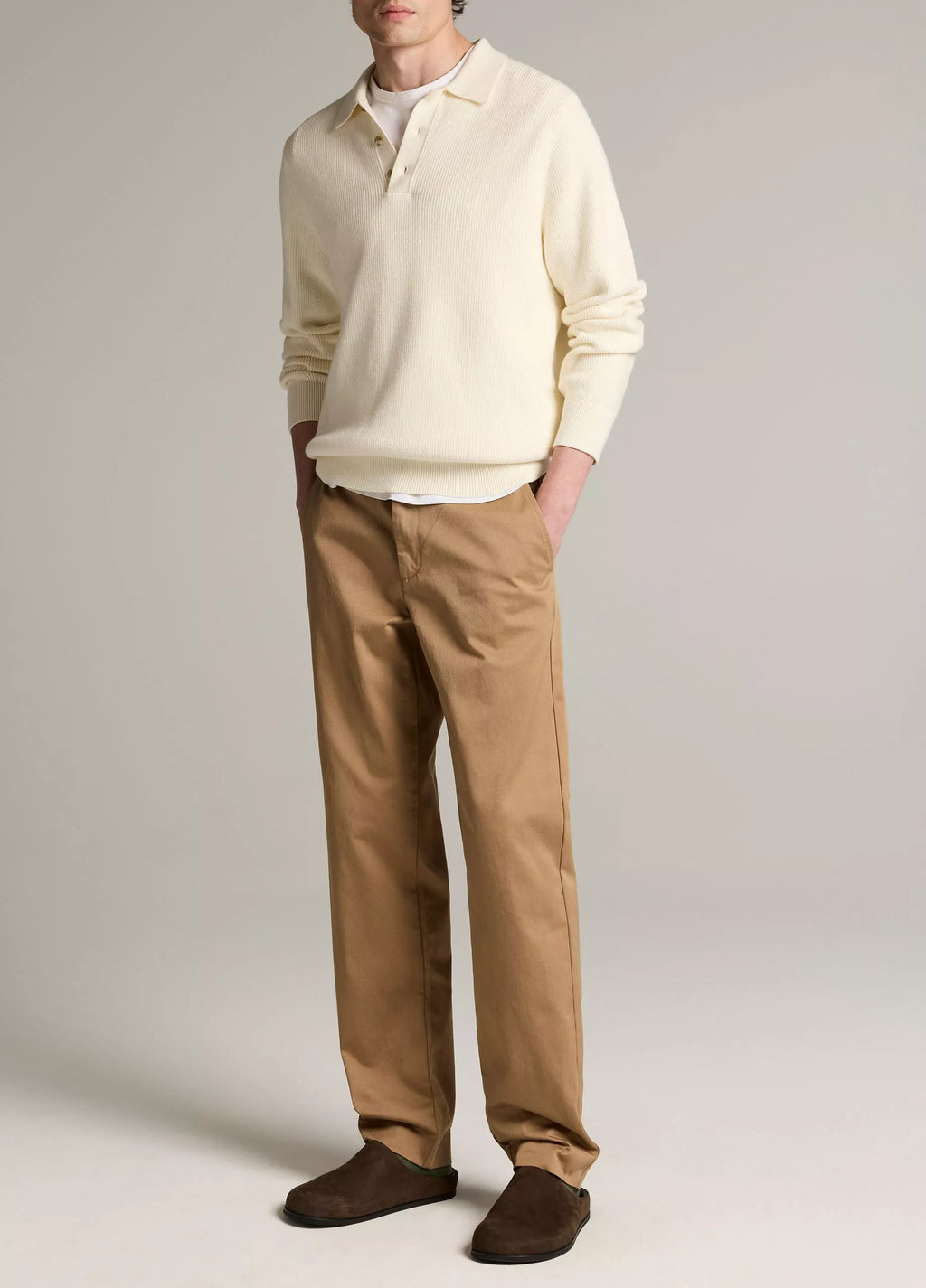Vince Owen Athletic Brushed Cotton Twill Chino - Carmelo