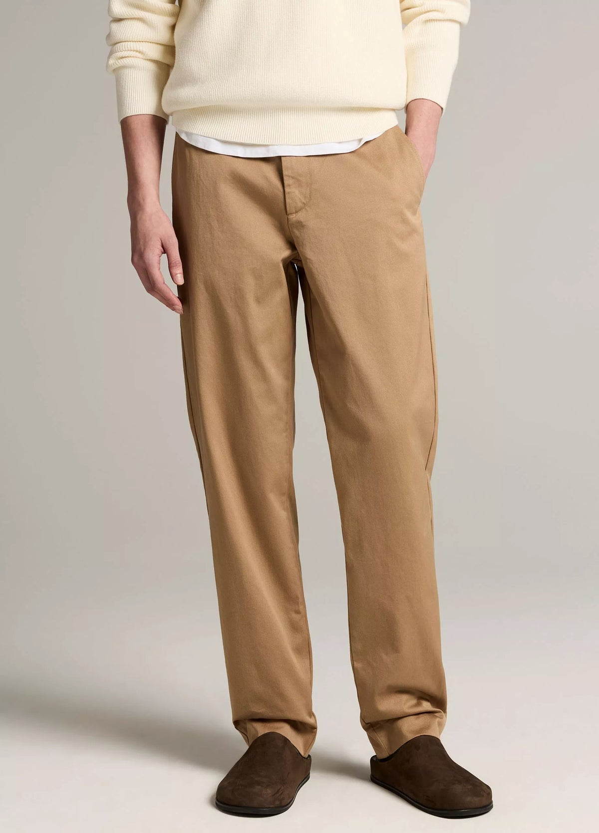 Vince Owen Athletic Brushed Cotton Twill Chino - Carmelo