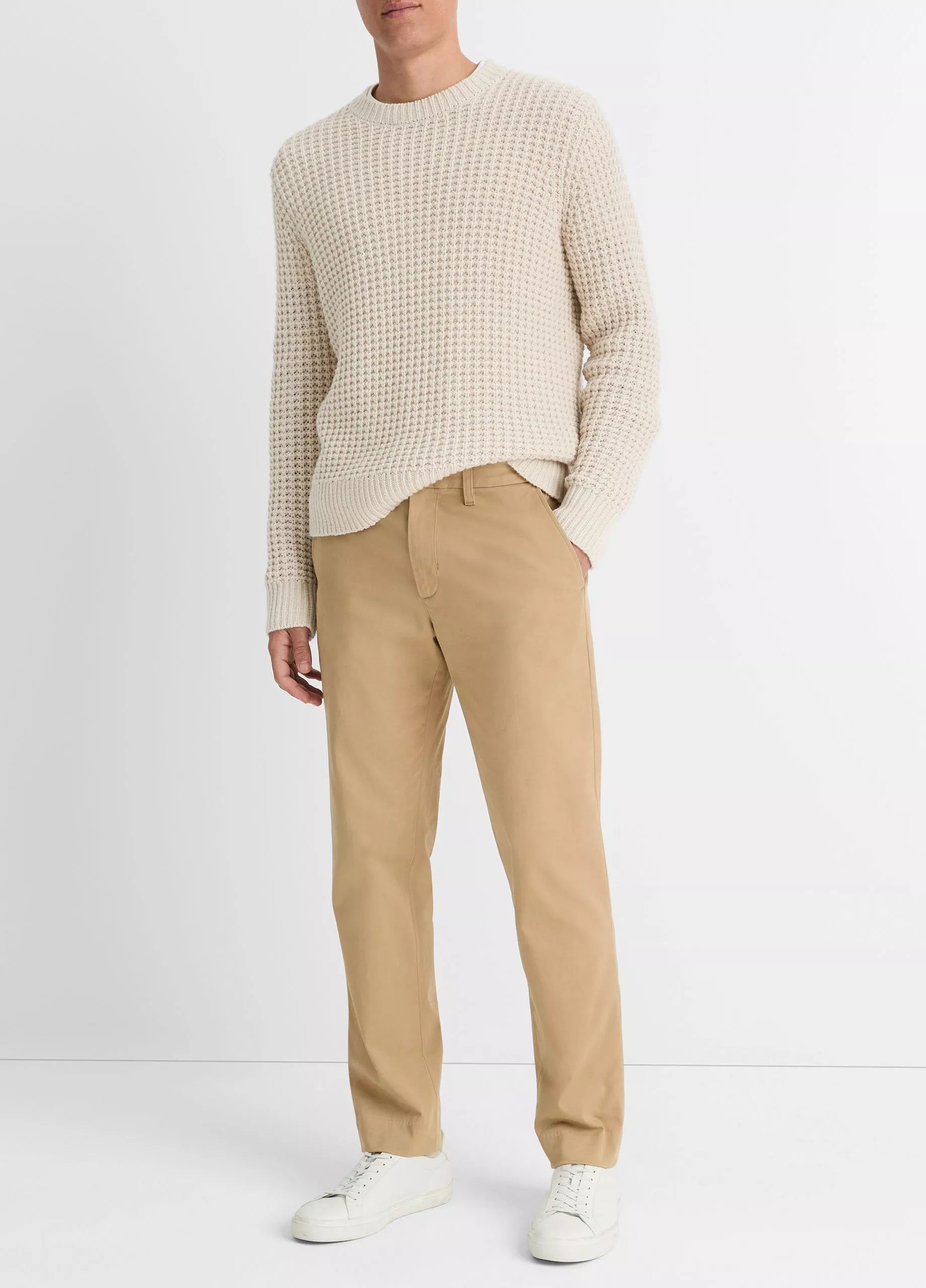 Vince Owen Athletic Stretch-Cotton Pant - British Khaki