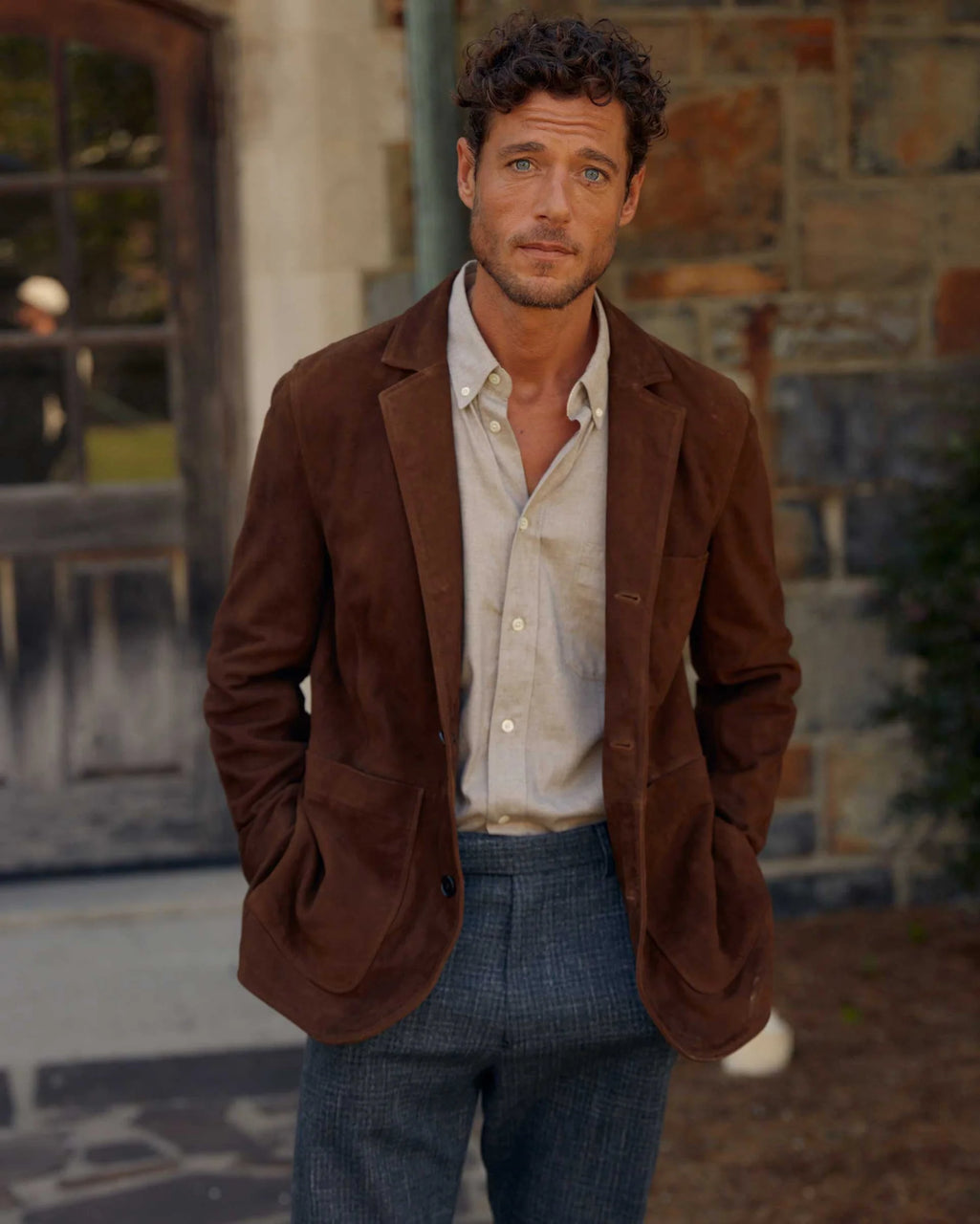 Billy reid top suede jacket