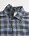 Billy Reid Melange Plaid Cypress Shirt -  Grey Melange