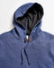 Billy Reid Rib Hoodie Pullover - Denim Blue