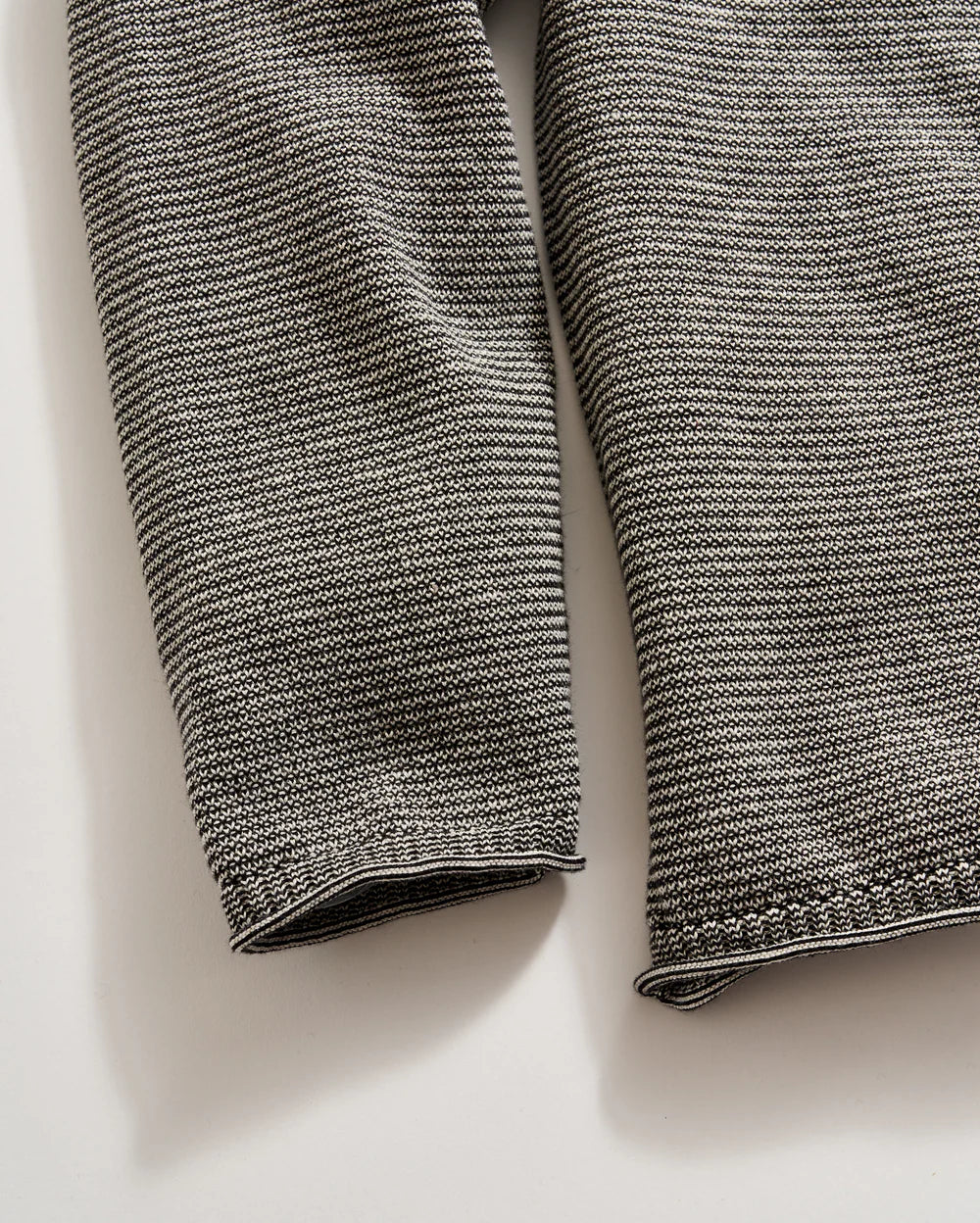 Billy Reid Tuck Stripe Crew- Black