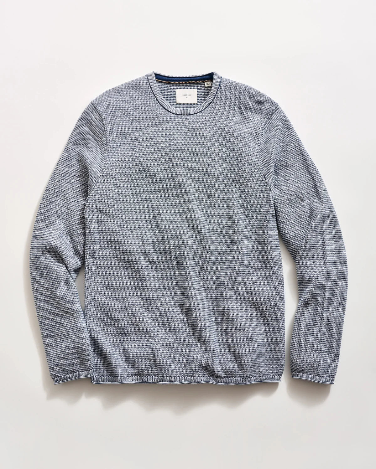 Billy Reid Tuck Stripe Crew  - Denim