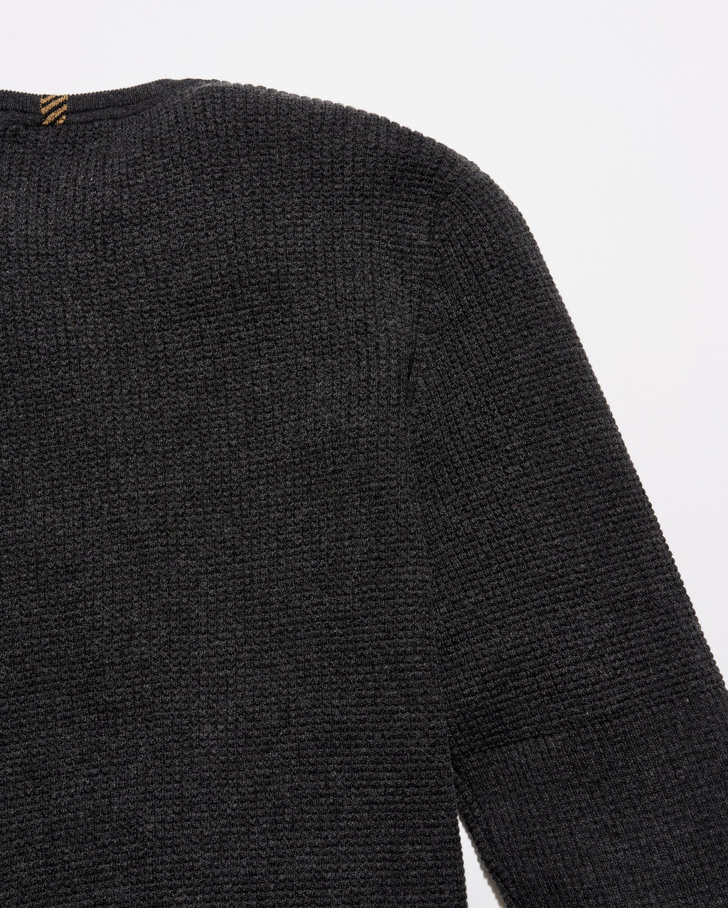 Billy Reid Martin Mini Waffle Crew - Charcoal