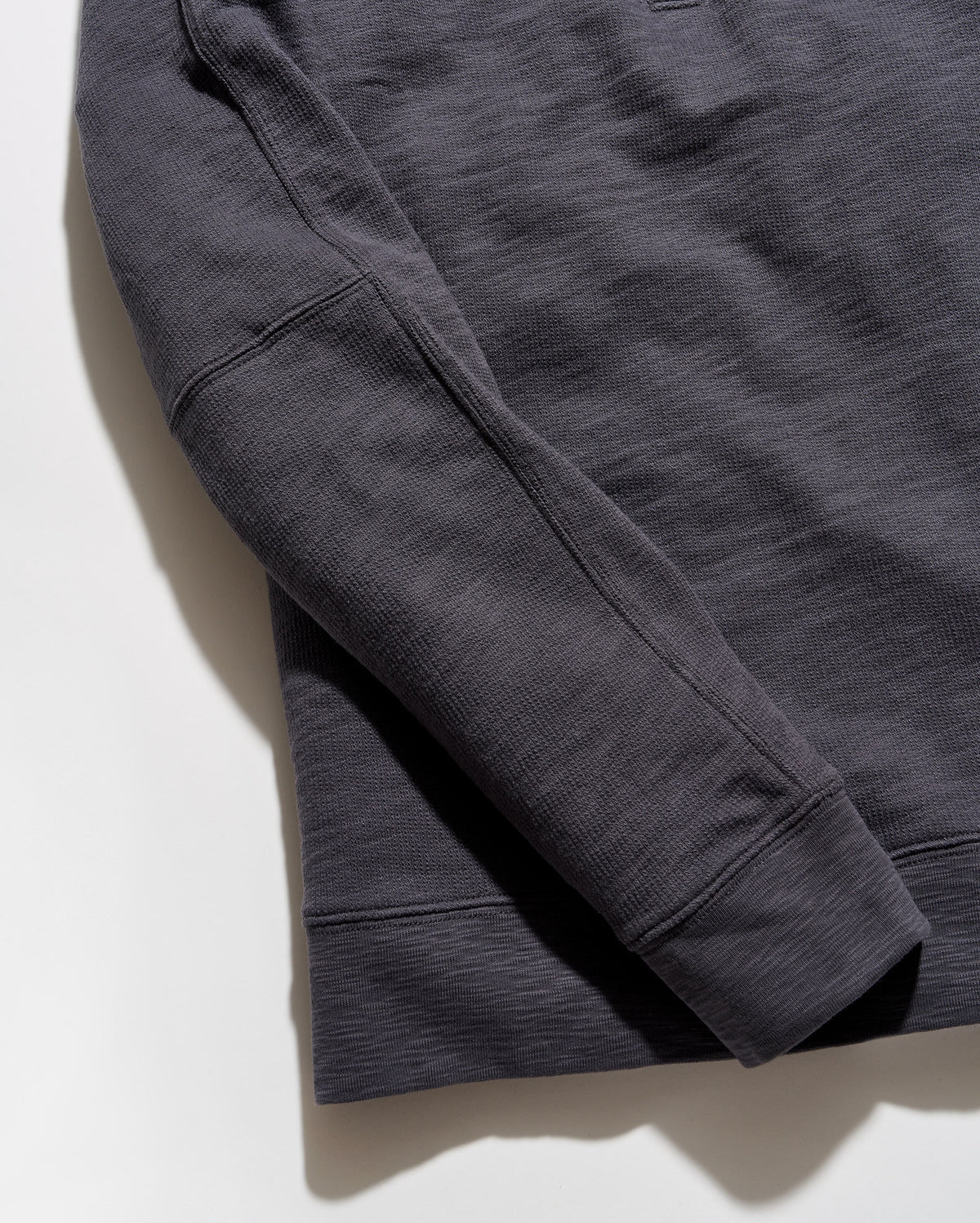 Billy Reid French Terry Half Zip - Asphalt
