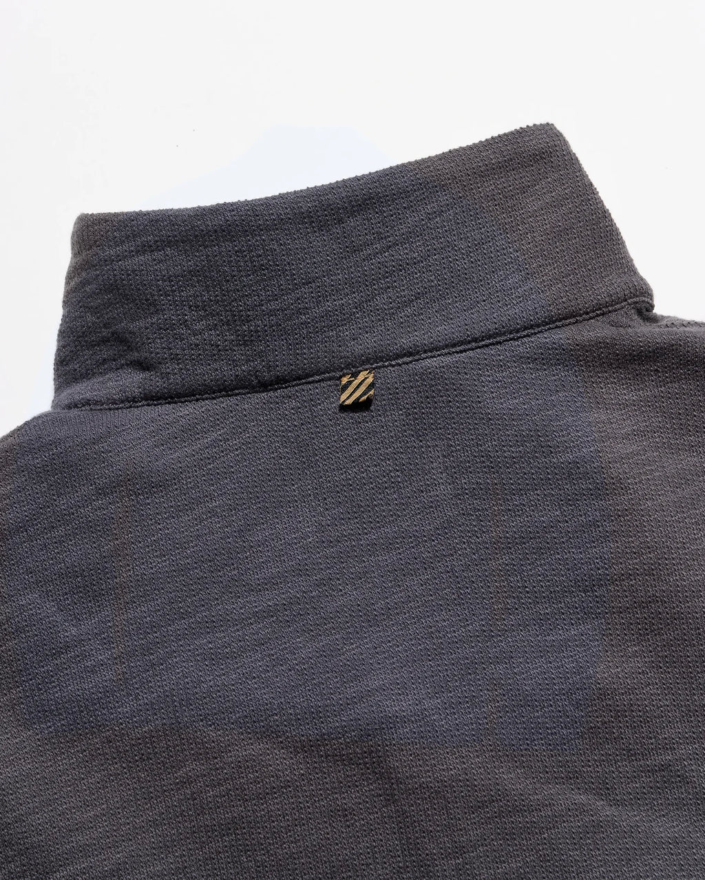 Billy Reid French Terry Half Zip - Asphalt