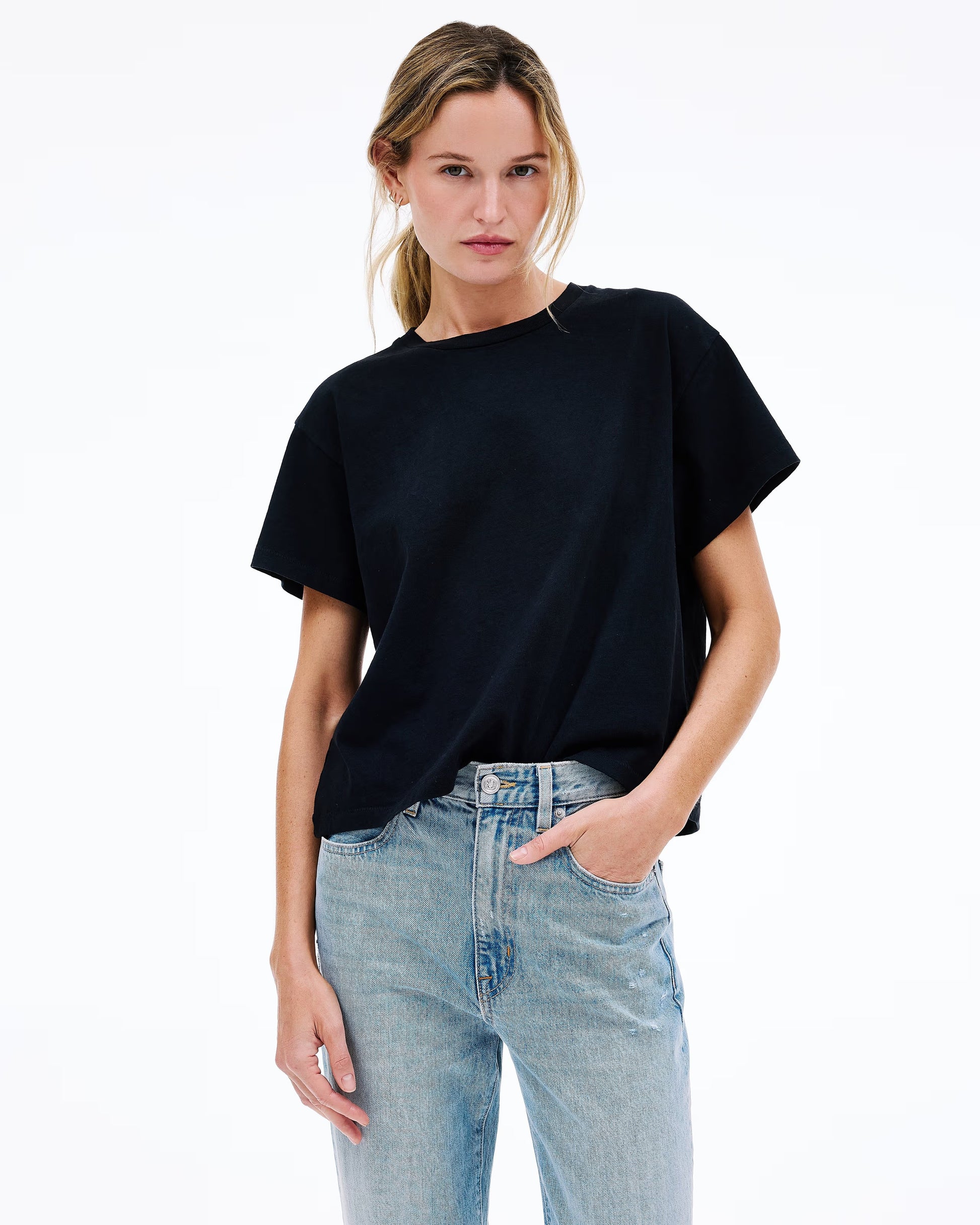 SLVRLAKE Square Tee Natural Raven