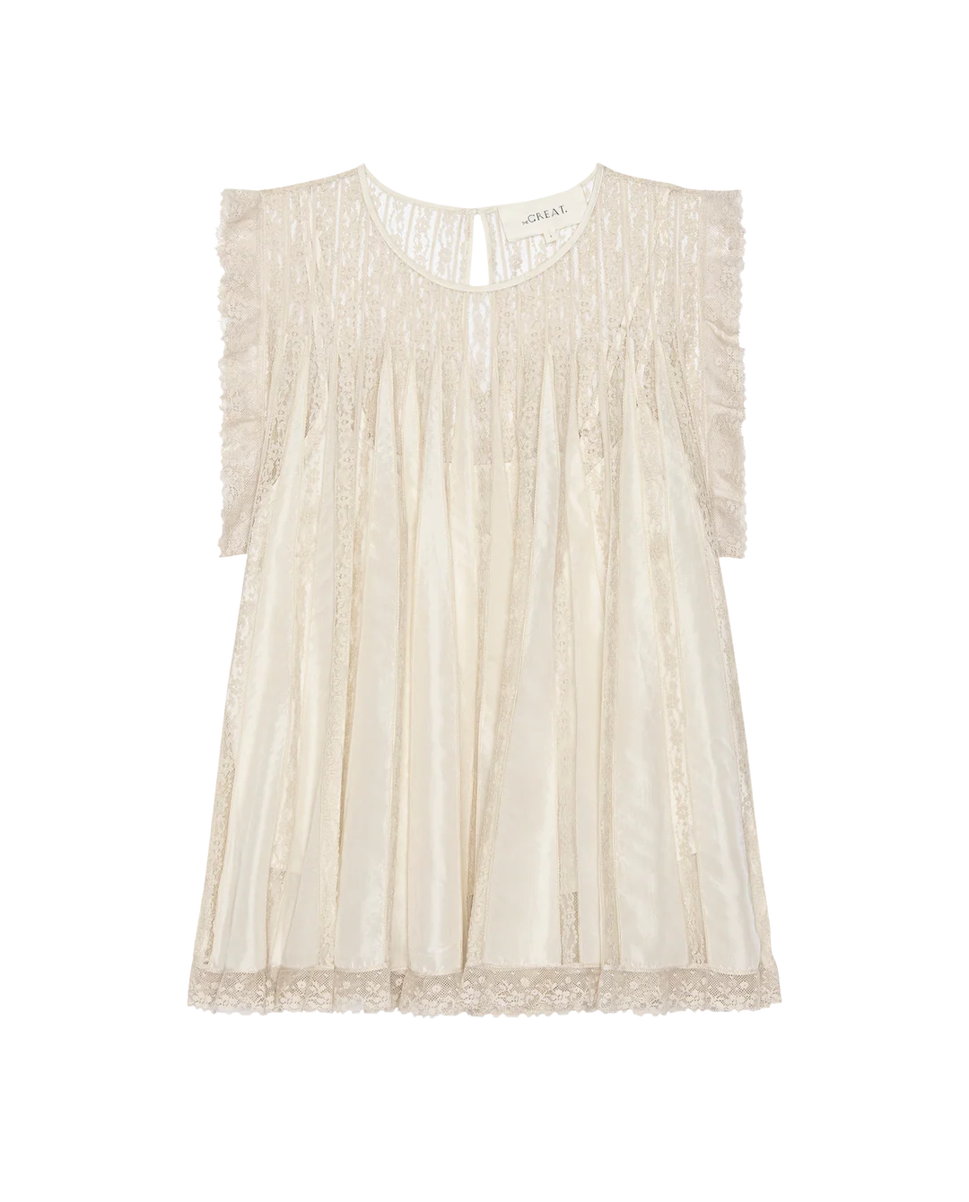 The Great The Keepsake Lace Shell Top - Cream