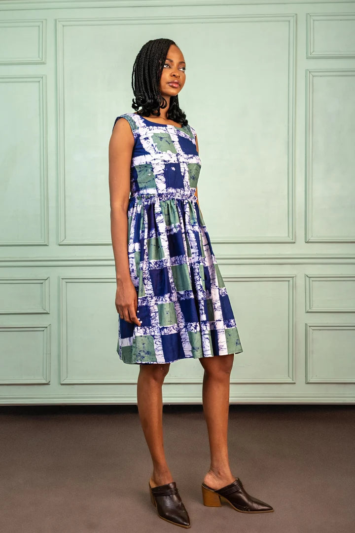 Busayo Lokan Grid Dress