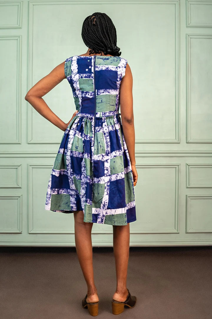 Busayo Lokan Grid Dress