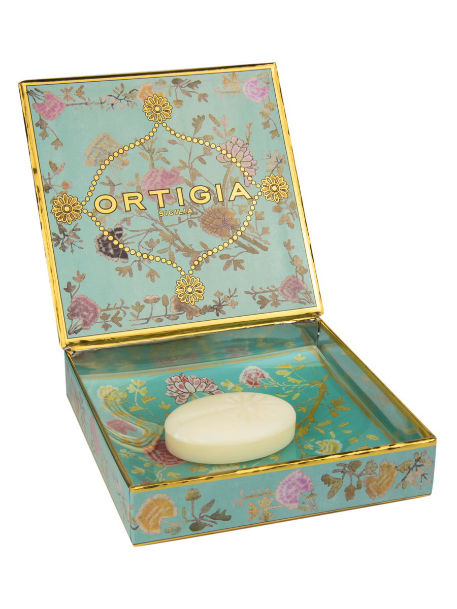 Ortigia Sicilia Florio Glass Plate & Soap Box - Thumbnail 4