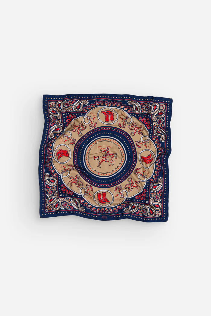 Maison Lecomte Flament Rodeo Navy Silk