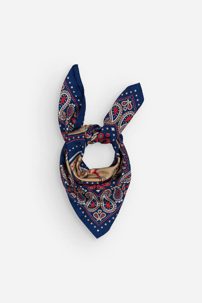 Maison Lecomte Flament Rodeo Navy Silk