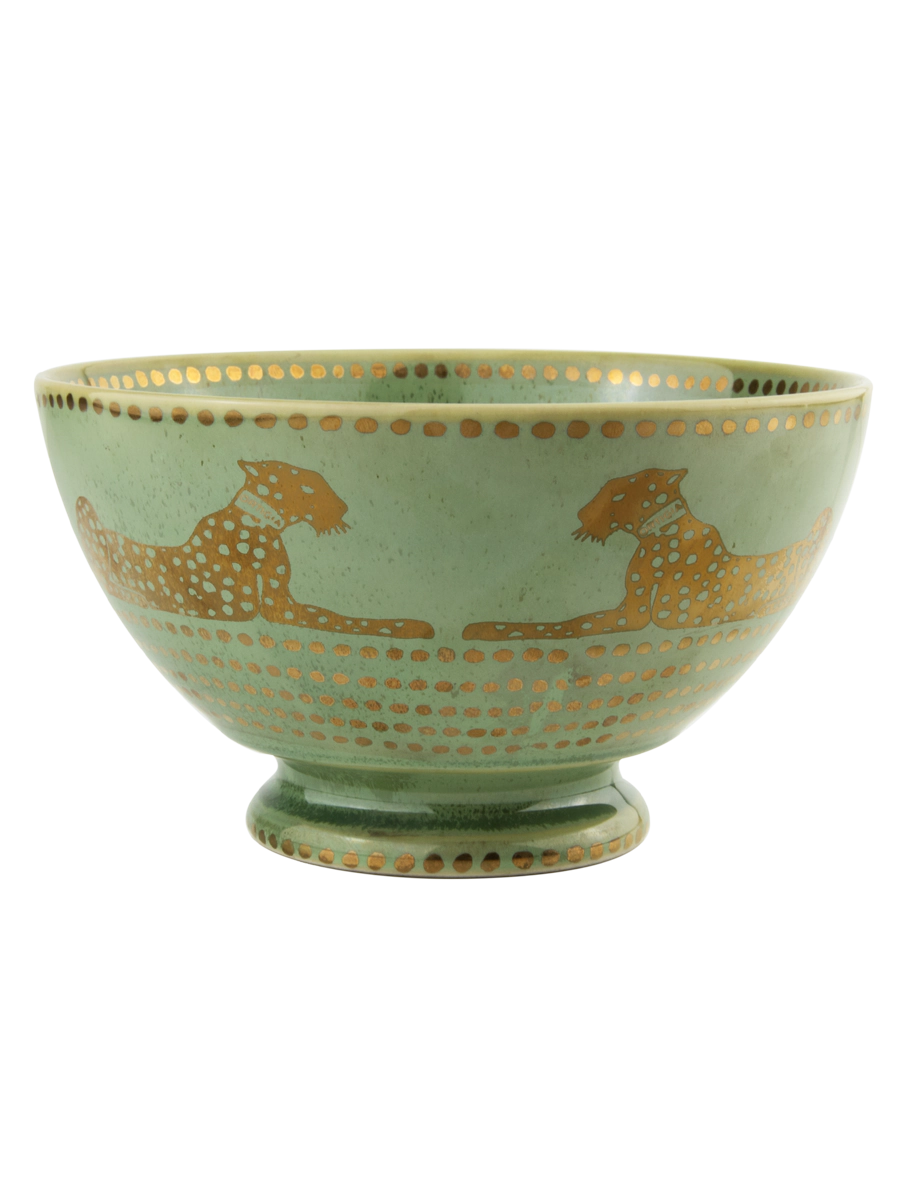 Ortigia Large Green Spotty Bowl