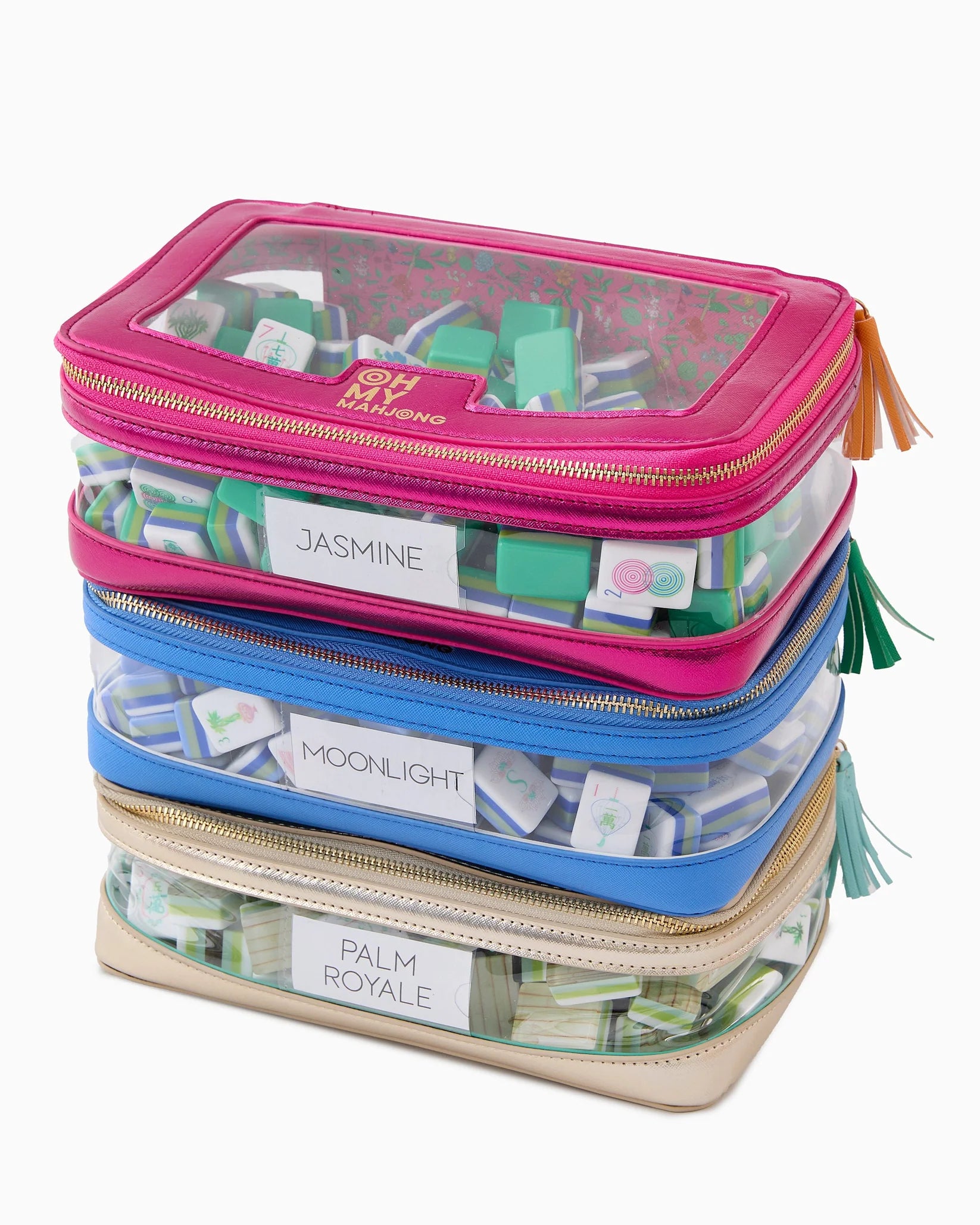 Oh My Mahjong Gold Tile Storage Bag