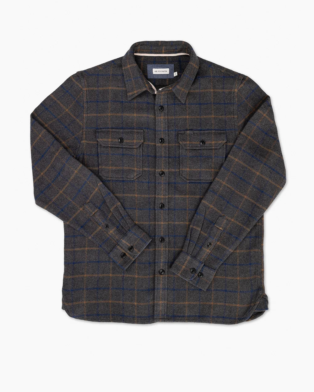 Ace Rivington  Winter Flannel - Utility Shirt -Grey Hound