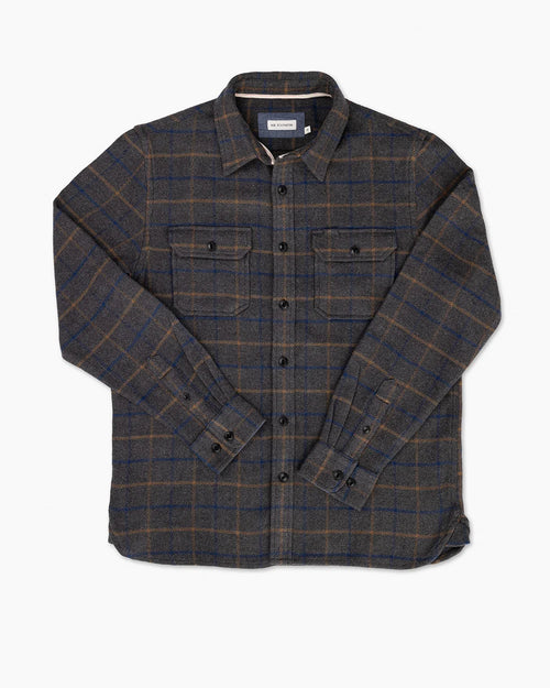 Ace Rivington  Winter Flannel - Utility Shirt -Grey Hound