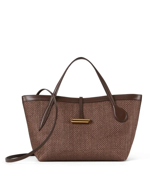 Liffner Petite Penne Tote - Raffia Brown
