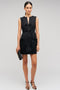 Oroton Rosebud Lace Mini Dress  - Black