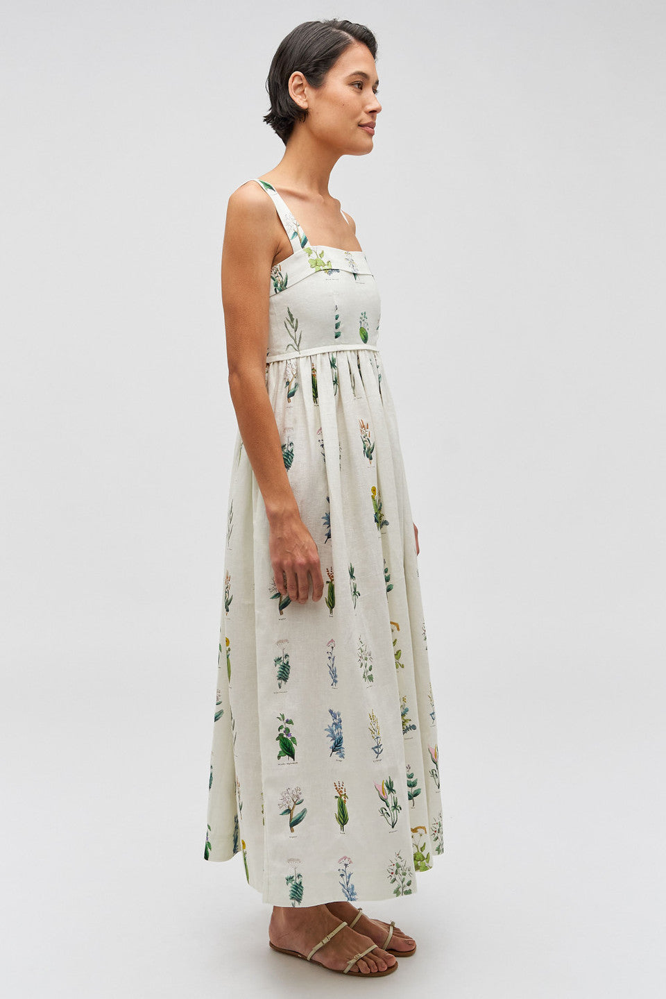 Oroton Greenhouse Floral Sundress - Mist