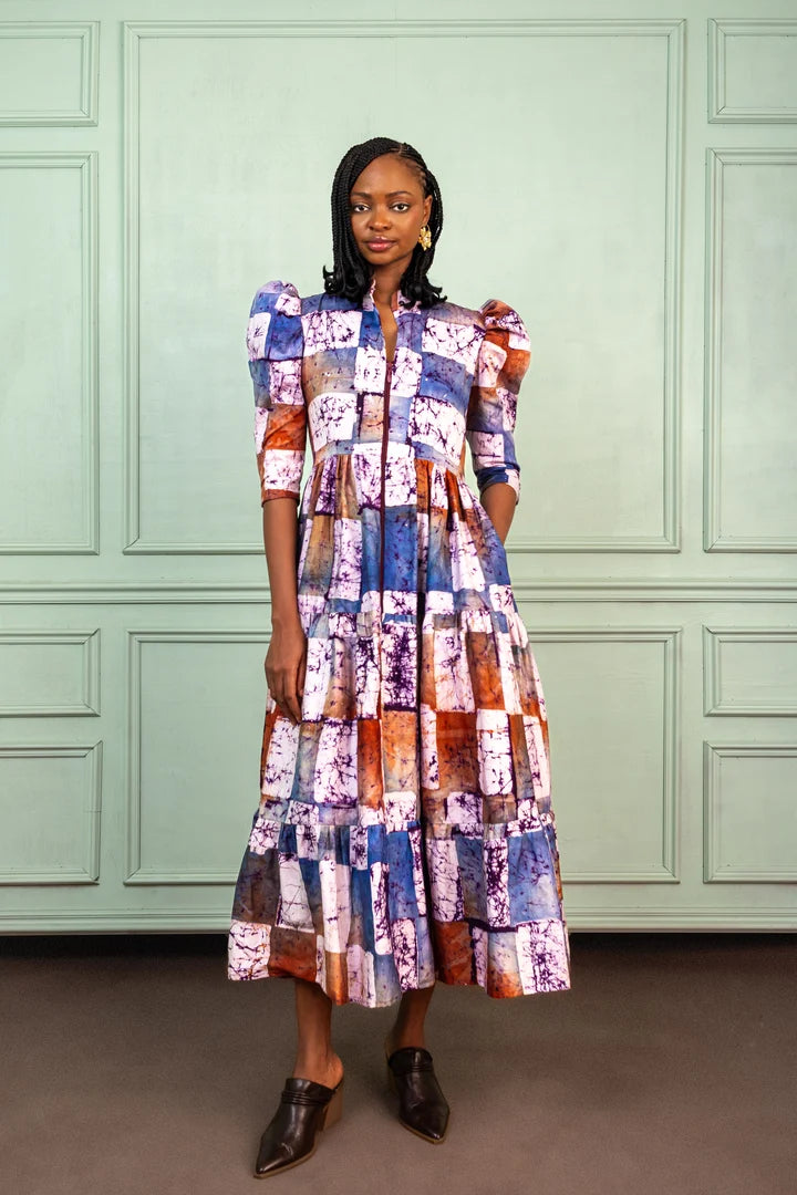 Busayo Ife Block Print Dress