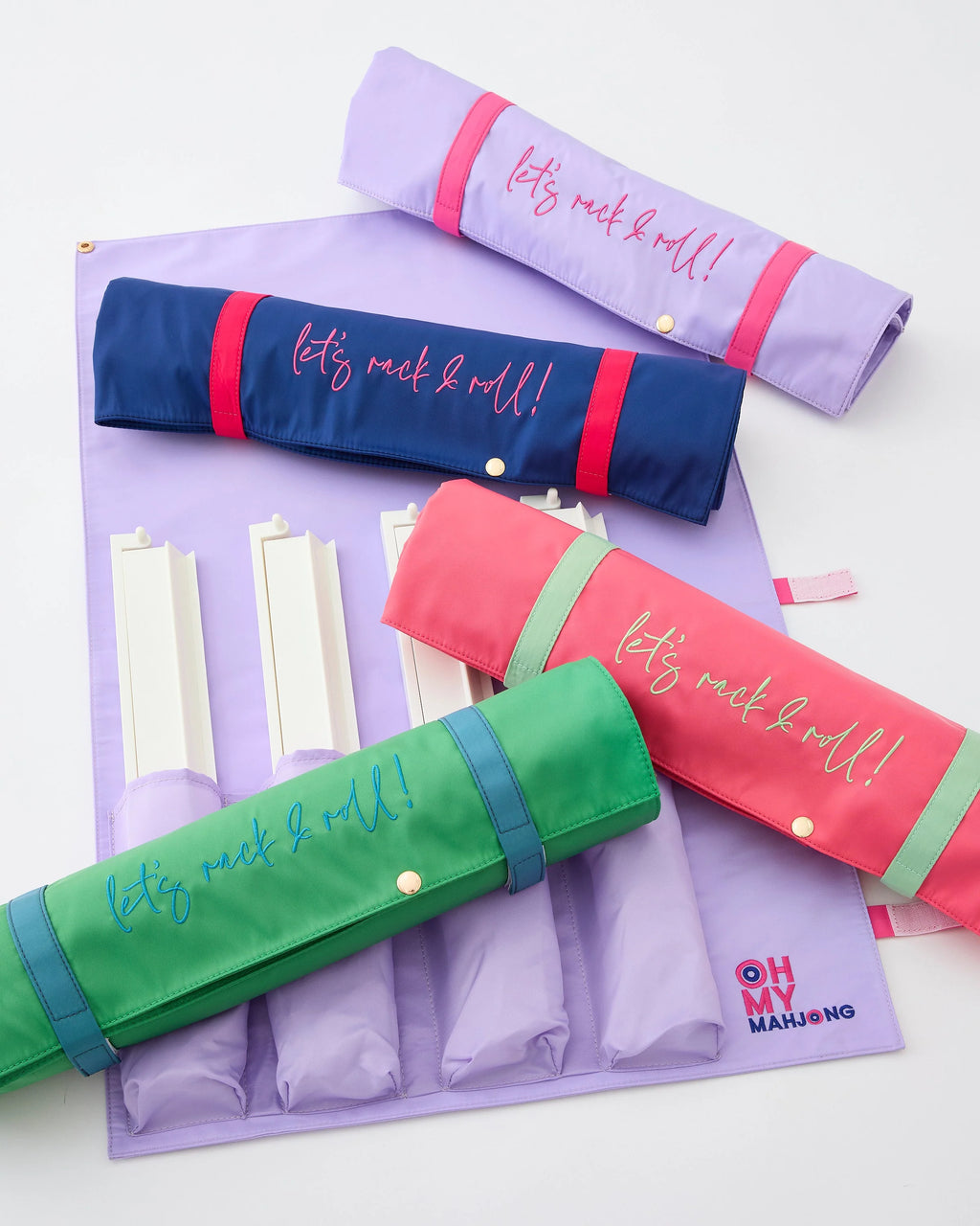 Oh My Mahjong Kelly Green Let's Rack & Roll Bag