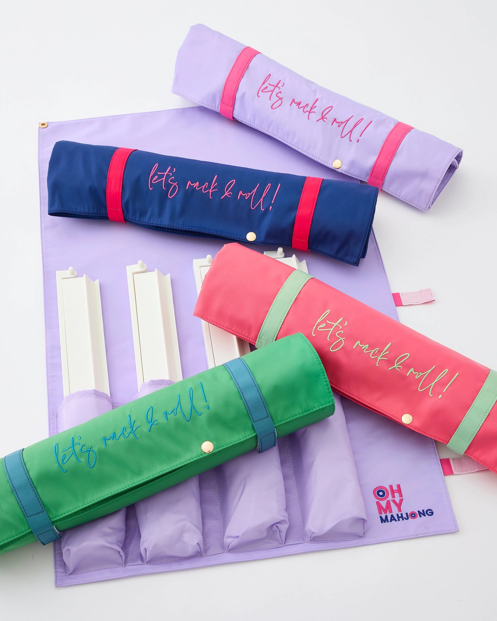 Oh My Mahjong Kelly Green Let's Rack & Roll Bag