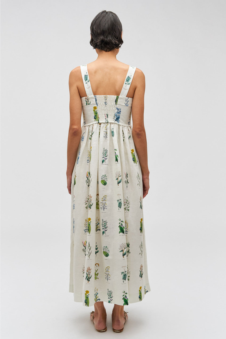 Oroton Greenhouse Floral Sundress - Mist