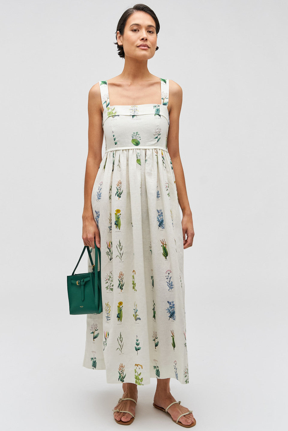 Oroton Greenhouse Floral Sundress - Mist