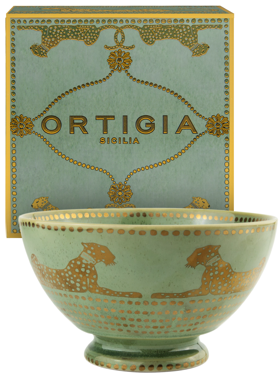 Ortigia Large Green Spotty Bowl