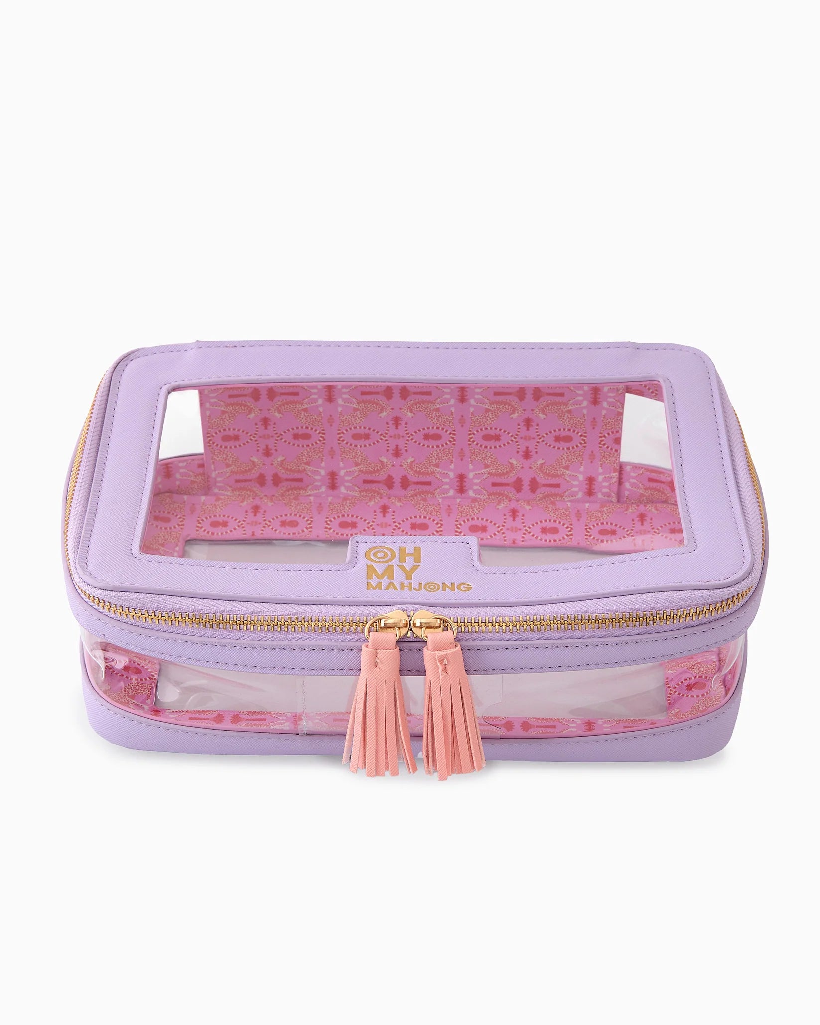 Oh My Mahjong Lavender Tile Storage Bag