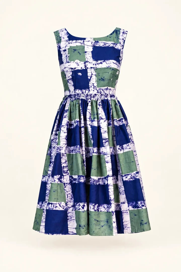 Busayo Lokan Grid Dress